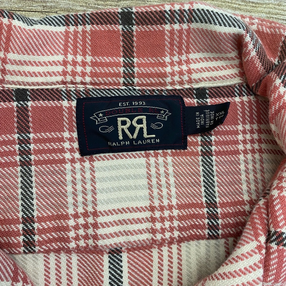 Ralph Lauren RRL Plaid Twill Camp Shirt - Picture 6 of 6
